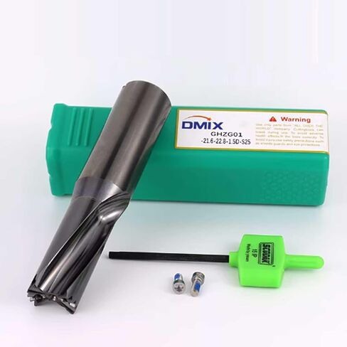 Tungsten Steel Carbide Drilling Insert Saber-Toothed Drill Bit Deep Hole Drilling Tool Holder with Double Hole Internal Cooling (GHZG01-20.6-21.5-5.0D-S25) in Saudi Arabia