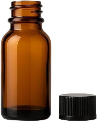 زجاجات زجاجية كهرمانية مع أغطية لولبية 2 أونصة in Kuwait