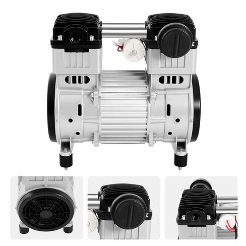 Oil-Free Diaphragm Vacuum Pump, 1100W 200L/min Mini Air Diaphragm Pump, 7 CFM 116 Air Compressor with 4 Rubber Feet, Small Mute Air Pump for Food Processing and Packaging in Kuwait