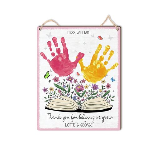 DIY Flower Handprint Handprint Craft Art Teacher ، Flowers Hand Print Frants for Prek ، Preschool ، رياض الأطفال ، شكرًا لك هدايا نهاية العام ، الزهور التي تزهر غدًا هي البذور التي زرعتها اليوم in Saudi Arabia
