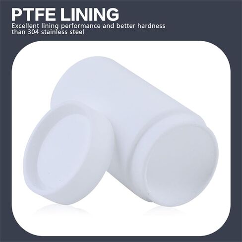 1PCS Reactor Kettle Vessel 25-200ml PTFE Chamber for Hydrothermal Synthesis Autoclave Reactor Lined Vess(25ml) in Saudi Arabia