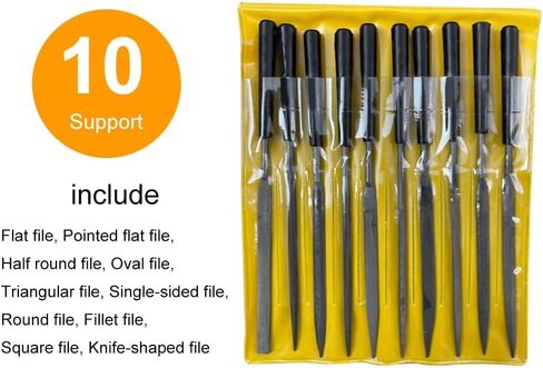 10pcs Metal Needle File Set Wood Rasp Metal Polishing Hand FileTools Steel Rasp Needl Filing For Metal Glass Stone Wood Carving in Kuwait