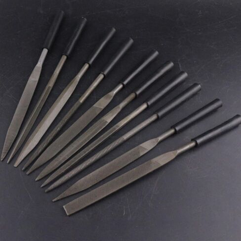 10pcs Metal Needle File Set Wood Rasp Metal Polishing Hand FileTools Steel Rasp Needl Filing For Metal Glass Stone Wood Carving in Kuwait