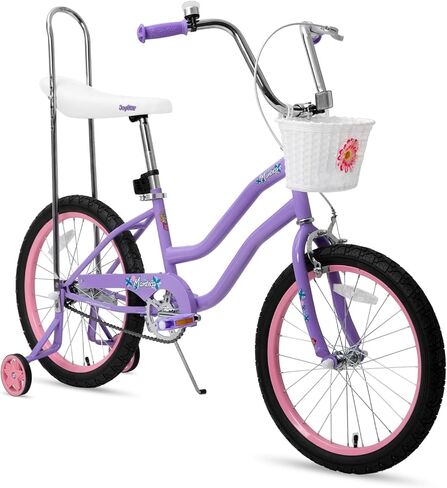 JOYSTAR Manteca 20 Inch Kids Bike with Training Wheels, Banana Seat Bike for Girls Ages 6 and Up, Kids' Bicycle, Adjustable Seat & Handlebars in Saudi Arabia