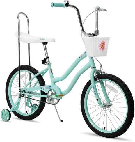 JOYSTAR Manteca 20 Inch Kids Bike with Training Wheels, Banana Seat Bike for Girls Ages 6 and Up, Kids' Bicycle, Adjustable Seat & Handlebars in Saudi Arabia