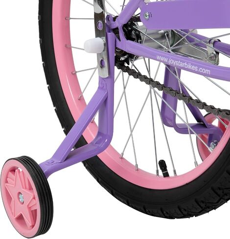 JOYSTAR Manteca 20 Inch Kids Bike with Training Wheels, Banana Seat Bike for Girls Ages 6 and Up, Kids' Bicycle, Adjustable Seat & Handlebars in Saudi Arabia