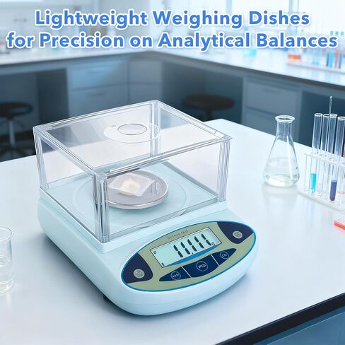 FOUR E'S SCIENTIFIC 200 Pack 7ml & 100ml Weigh Boat Set, Square Plastic Lab Weighing Trays for Scale Anti-Static Measuring Weighing Dishes for Powder, Liquid, Epoxy Mixing in Kuwait