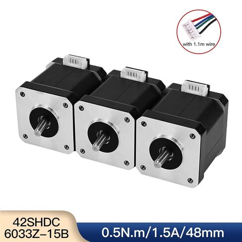 48mm Height 4-Lead Stepper Motor 0.5N.m 1.5A 2 Phase Motor 1Pcs(1pcs-42SHDC6033Z) in Kuwait