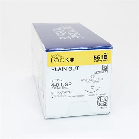 انظر 551B غرز القطع العكسي العادية القابلة للامتصاص من القناة الهضمية C6 3/8 دائرة 4-0 27 12/Bx in Kuwait