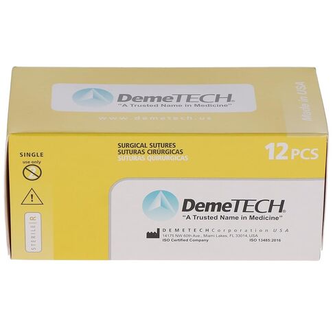 103135 HSB Plain Gut Reverse Cutting Sutures Beige 70cm 2/0 24mm DFS-1 3/8 Circle 12/Bx in Saudi Arabia