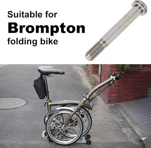 Seatpost Bolt Titanium Alloy High Strength Lightweight Durable Screw Gasket Replacement for Brompton Folding Bicycle Accessories, Titanium Alloy Seatpost Bolt（Silver 13g） in Saudi Arabia