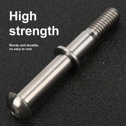 Seatpost Bolt Titanium Alloy High Strength Lightweight Durable Screw Gasket Replacement for Brompton Folding Bicycle Accessories, Titanium Alloy Seatpost Bolt（Silver 13g） in Saudi Arabia
