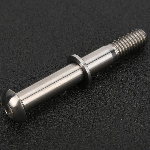 Seatpost Bolt Titanium Alloy High Strength Lightweight Durable Screw Gasket Replacement for Brompton Folding Bicycle Accessories, Titanium Alloy Seatpost Bolt（Silver 13g） in Saudi Arabia