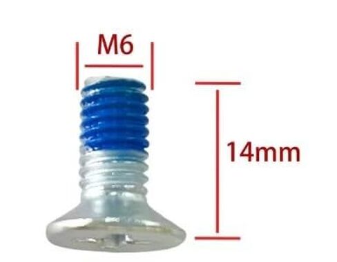 مجموعة براغي ربط لوح التزلج، M6 × 14 مم، 304 من الفولاذ المقاوم للصدأ، 8 براغي + 8 غسالات، ملاءمة آمنة in Saudi Arabia