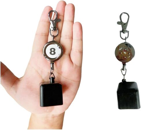 2-Pack Retractable Pool Chalk Holders with Belt Clip & Keychain | Billiard Cue Chalk Keeper Case for Snooker Game Training & Practice Accessories in Kuwait
