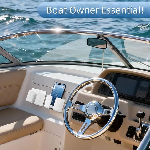 RV Accessories: Boat Accessories & Camper Accessory - Wall Phone Holder for Dorm Room & Apartment Essentials - Travel Trailer & RV Essentials for Inside and Pontoon Boat Accessory(2Pcs-White) in Saudi Arabia