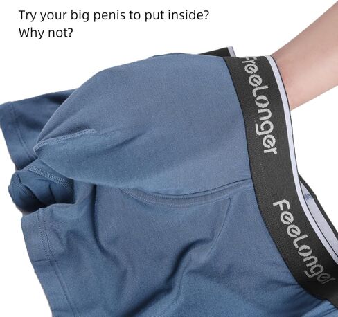 Men's Boxer Briefs Big pouch Underwear Comfortable Soft and Breathable Trunks in Kuwait