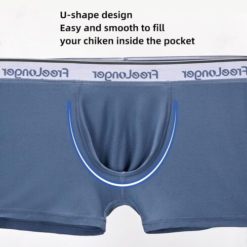 Men's Boxer Briefs Big pouch Underwear Comfortable Soft and Breathable Trunks in Kuwait