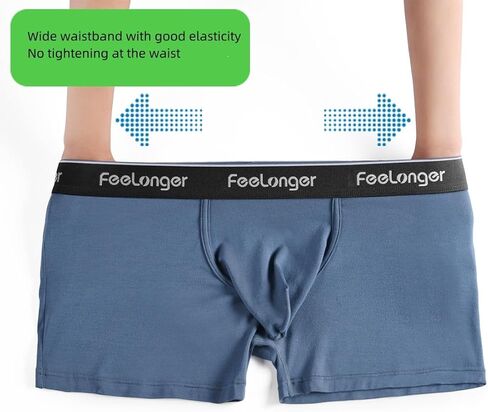 Men's Boxer Briefs Big pouch Underwear Comfortable Soft and Breathable Trunks in Kuwait