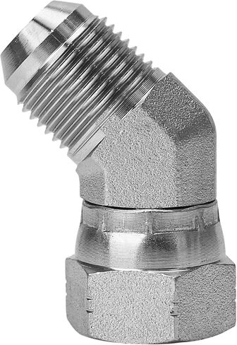 6502-10-10 Hydraulic Fitting Replacement 45° Elbow 5/8" JIC (7/8"-14 thread) Male x 5/8" JIC (7/8"-14 thread) Female Swivel 45 Degree Carbon Steel in Saudi Arabia