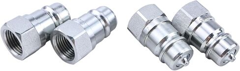 4Pcs Male Hydraulic Quick Coupler Plug AW32184 Compatible with John Deere H120 D120 220R 1023E 1025R 1026R 2025R 2032R 2036R 2038R 3025E 3032E 3038E X950R in Saudi Arabia
