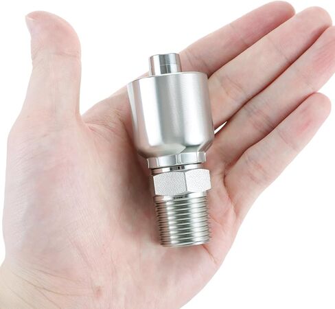 QWORK 12 Pack Hydraulic Hose Fittings, 1/2" Hose x 1/2" NPTF Male Pipe Thread Hydraulic Hose Crimp Fitting End in Kuwait