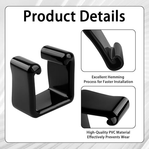 1-5/8" Safety Strut Channel End Cap,20PCS Black Rubber End Caps for Standard Unistrut Channel,Protection Cover for Square Metal Tubing (20) in Saudi Arabia
