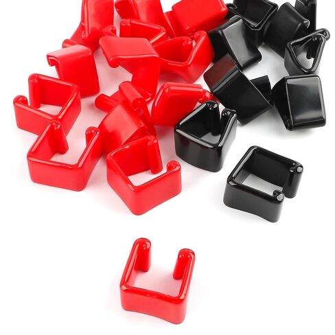 1-5/8" Safety Strut Channel End Cap,20PCS Black Rubber End Caps for Standard Unistrut Channel,Protection Cover for Square Metal Tubing (20) in Saudi Arabia