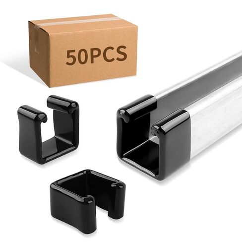 1-5/8" Safety Strut Channel End Cap,20PCS Black Rubber End Caps for Standard Unistrut Channel,Protection Cover for Square Metal Tubing (20) in Saudi Arabia
