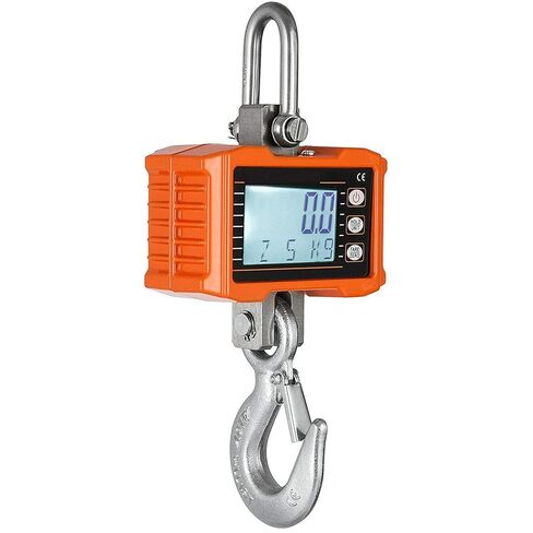Crane Scale 1000KG 2200LBS Heavy Duty Hanging Scale Digital Crane Scale with Backlit LED Display for Farm Hunting Construction Factory Measuring Tool in Saudi Arabia