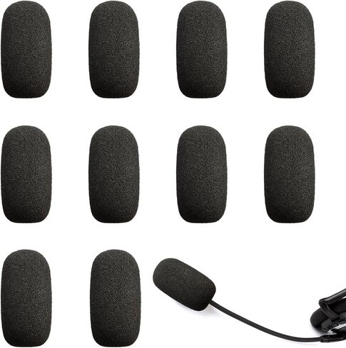 14-Pack Lavalier Microphone Foam Covers – 1.4" Windshields for Wireless Lapel Mics – Noise-Reducing Windscreens for Interviews, Podcasting, Vlogging, Video Recording in Kuwait