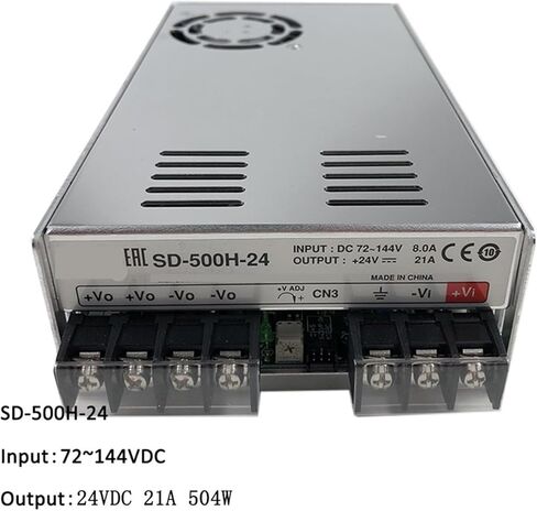 SD-500H-24 72 ~ 144V DC إلى 24V 21A 500W DC-DC محول مغلق نوع تحويل التيار الكهربائي in Saudi Arabia