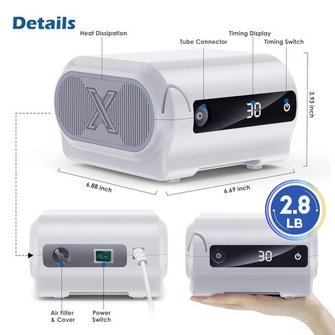 Smart Digital Display Pet Nebulizer Machine for Dogs, Compressor Nebulizer with Timing Function, Quiet Portable Design in Kuwait