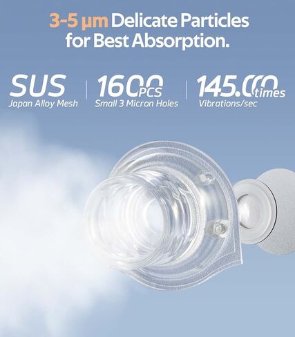 البخاخات المحمولة للحيوانات الأليفة للكلاب والقطط - جهاز استنشاق بالموجات فوق الصوتية المحمول هادئ الهمس مع أقنعة عالمية، آلة رذاذ احترافية من أجل صحة يومية متعددة الأنواع وراحة تنفسية in Kuwait