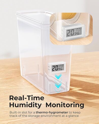 YOOPAI Pro Filament Storage Box with Temperature & Humidity Monitor – Single Spool Airtight Filament Container, Visible Temperature & Humidity Display, Moisture & Dust Proof for 3D Printing(4 Pack) in Saudi Arabia