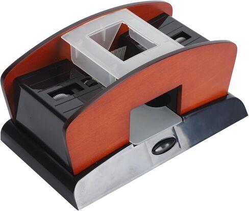 Diydeg Automatic Card Shuffler، مفتاح تشغيل واحد، تقليل الضوضاء، خلط سريع، ملحق مريح، تصميم محمول، 2 سطح السفينة، خلط لعبة البوكر لألعاب الحفلات العائلية in Saudi Arabia