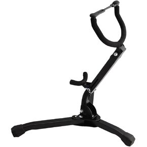 حامل ساكسفون تينور عالمي من SUPVOX حامل تخزين ساكسفون أسود محمول مع حامل ثلاثي أرضي لأداء الموسيقى in Kuwait