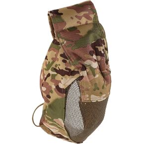 قناع لعبة حرب شبكي من الفولاذ لكامل الوجه، غطاء رأس آمن لسياج قابل للتنفس، قناع شبكي واقي للرياضات القتالية في الهواء الطلق in Kuwait