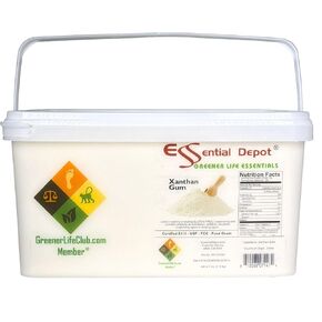 Essential Depot Xanthan Gum - 6 رطل - يتم شحنها في سطل مربع PP محكم الغلق مع غطاء قابل للإغلاق ومقبض قابل للإزالة in Kuwait