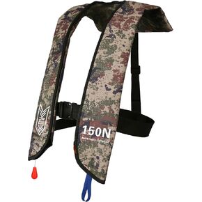 Inflatable Life-Jacket for Adults| Life-Vest with Automatic/Manual Multifunctional Inflation-PFD| Lightweight & Compact Supports up to 300lbs for Kayaking Fishing Boating in Kuwait