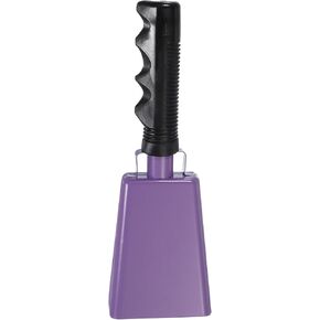 PATIKIL 9inch Cow Bells for Football Games, Cowbells for Sporting Events Bulk Loud Noise Makers Metal Cow Bell with Handle for Cheering Competition Marathon Wedding DIY Paint, Purple in Kuwait