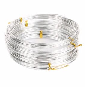 10M Silver Aluminum Wire for DIY Crafts - Soft and Flexible 0.6mm to 3mm - Ideal for Jewelry Making,(0.6mm) in Saudi Arabia