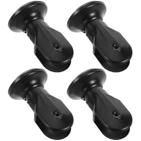 Luxshiny 4pcs Stainless Steel Restroom Partition Support Feet 6cm Public Bathroom Stall Hardware Bracket for Toilet Divider Fittings in Kuwait