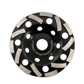 Diamond Grinding Wheel, 4.5inch Granite Marble Grinder Plate Concrete Polishing Disc Cup Bore 22.23mm 1PCS(1pc 115mm) in Kuwait