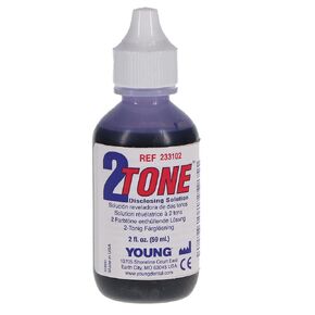 Young Dental 233102 2-Tone Blue Red Plaque Staining Disclosing Solution 2 Oz Bottle in Kuwait