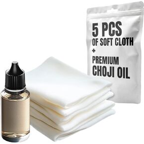 مجموعة تنظيف كاتانا الأساسية مع 5 قطع من قماش التنظيف وزجاجة من زيت تشوجي - مجموعة العناية بالصيانة لسيوف الساموراي - العناية بسيوف النينجا اليابانية كاتانا الساموراي - هدية للجميع KCK 02 in Kuwait
