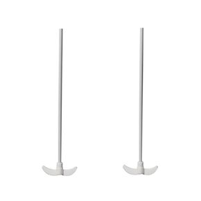 2Pcs PTFE Stirrer,350mm,Diameter 7mm,Overhead Stirring Mixer Shaft'with Foldable Paddle 70mm,Stainless Steel with F4 Coat in Kuwait