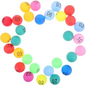VICASKY 30pcs Hollow Raffle Balls for Bingo Party Games and Lottery Draws Plastic Lottery Balls Numbers for Vending Machines and Events in Kuwait