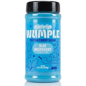 Wumple Blue Cotton Candy Sugar - سكر الخيط المنكه لآلات حلوى القطن، مزيج رقيق جاهز للاستخدام - مثالي للحفلات والكرنفالات والمناسبات - عبوة من 1 (التوت الأزرق -13.2 أونصة) in Kuwait