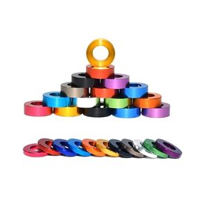 10pcs/lot Aluminum Washer M3 M4 M5 M6 M8 M10 Colourful Anodized Aluminum Flat Washers Gasket for RC Part(M3x6x5,Silver) in Kuwait